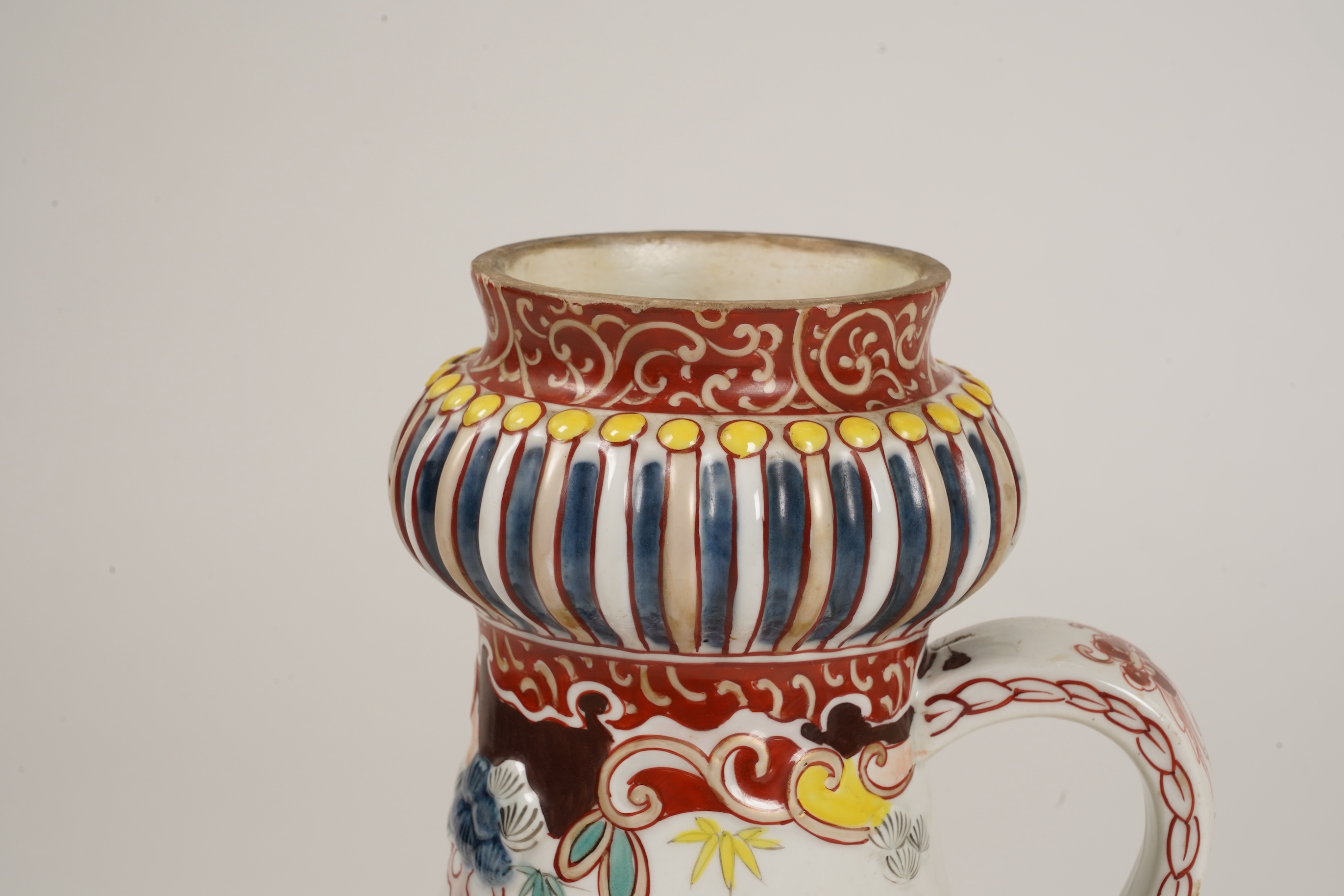 A Samson Imari coffee pot, modelled on an Arita design